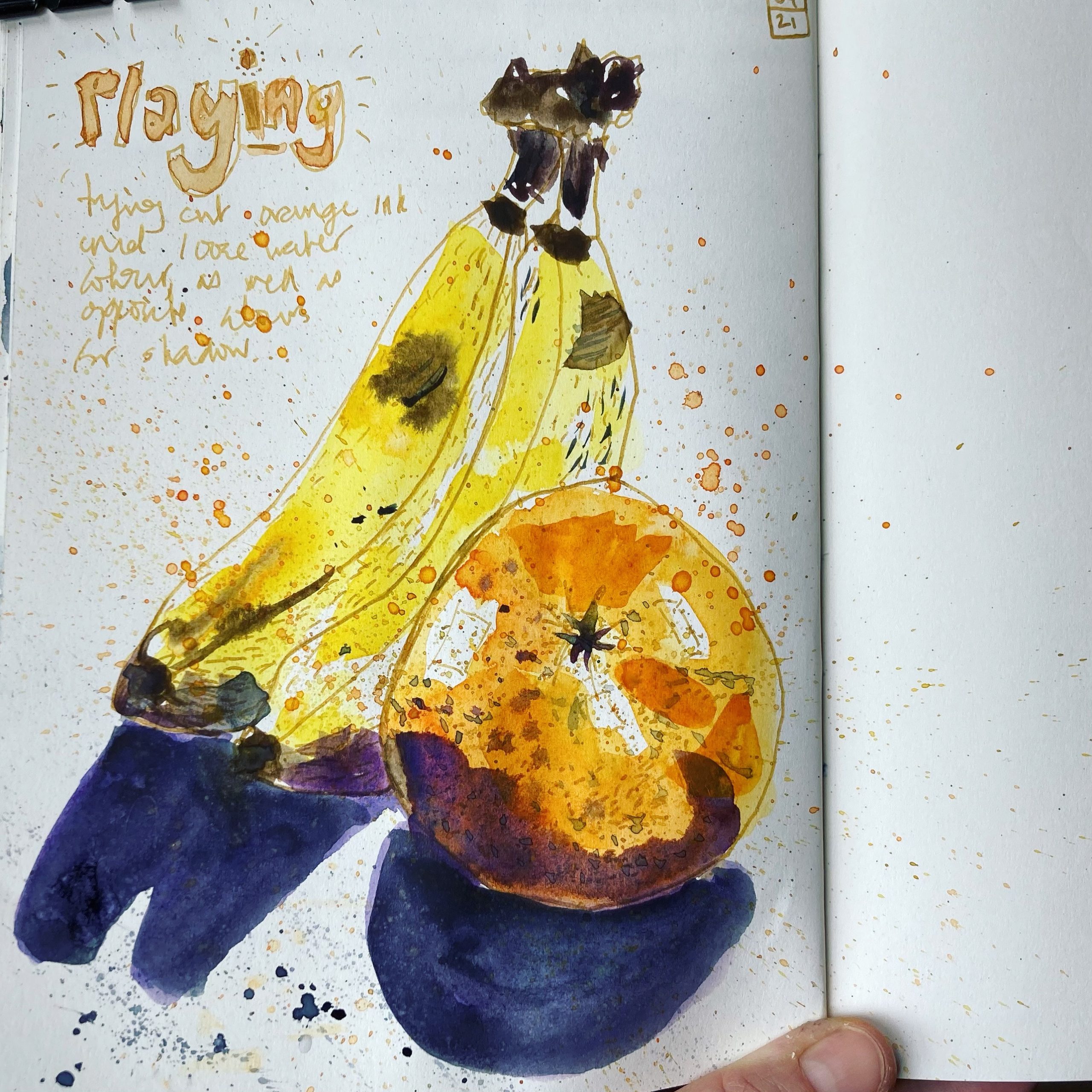 Read more about the article Playing with Orange Ink